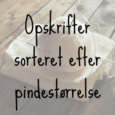 Pindestørrelser