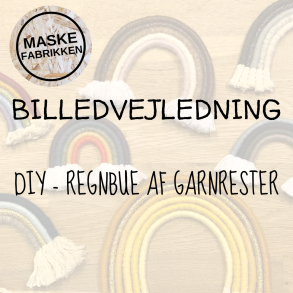 Vejledning til regnbue - DIY opskrift p regnbue i garnrester
