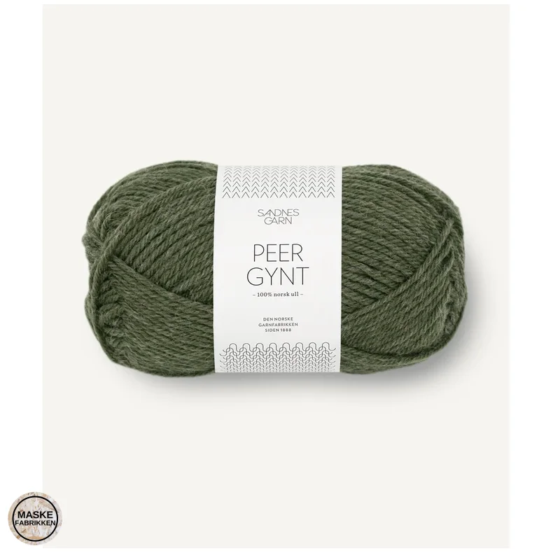 Sandnes Garn - Peer Gynt 9572 M&oslash;rk Gr&oslash;nmeleret