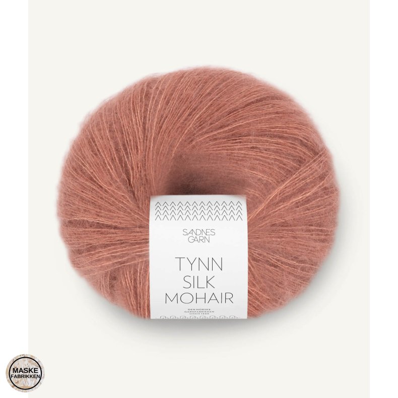 Sandnes Tynn Silk Mohair - udgede farver 3553 Støvet Plommerosa