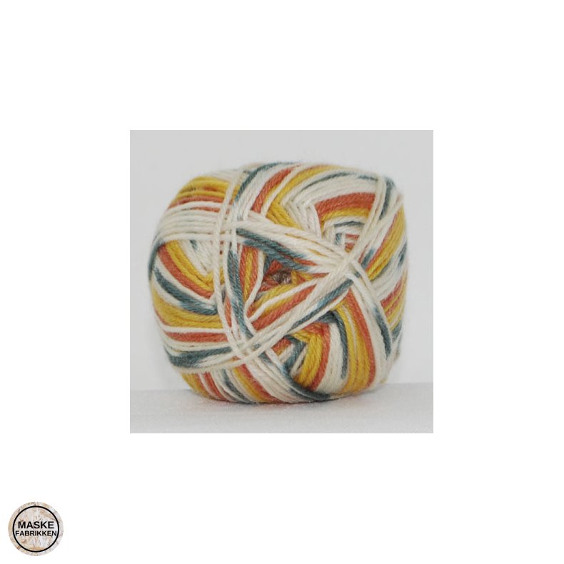 Hjertegarn Sock 4 printet strmpegarn