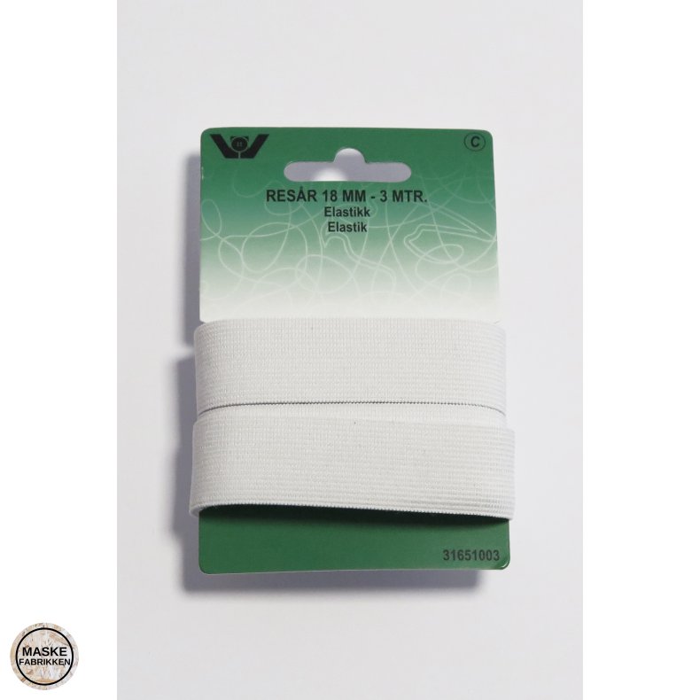 Elastik, 18 mm - 3 meter
