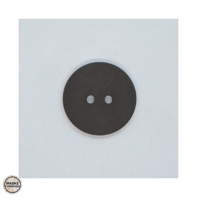 Knap, 2-huls - M�rk Hasseln�d