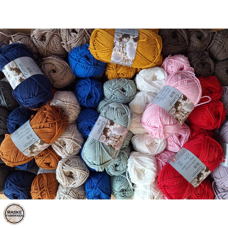 Hjertegarn Cotton 8/8 bomuldsgarn