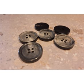 Knap, 4-huls - Gr� Horn