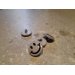 Smiley knap m/�je - 15 mm