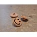 Smiley knap m/�je - 15 mm