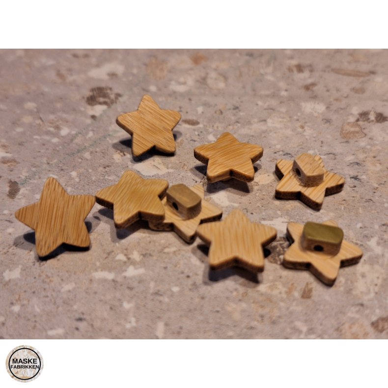 Stjerne knap - Tr�