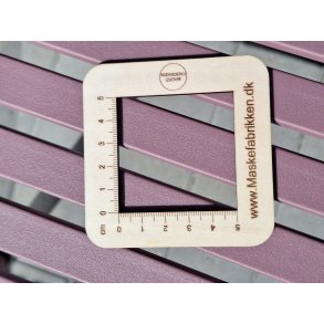 Strikkefasthedsramme Maskefabrikken - 5x5 cm