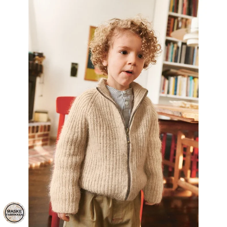 Tia Zipper Jacket Junior - Sandnes Garn, papir