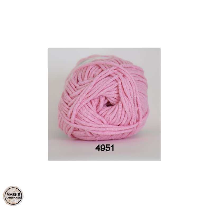 Hjertegarn Cotton 8/8 bomuldsgarn 4951 Lyserød
