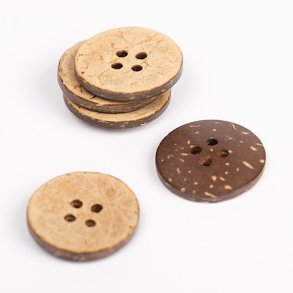 Kokosknap 20 mm, 4 huller