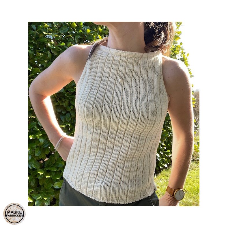 Trine Knitwear - Sunshine Top, strikkeopskrift (PDF download)