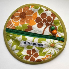 Rund pung i 70'er farver