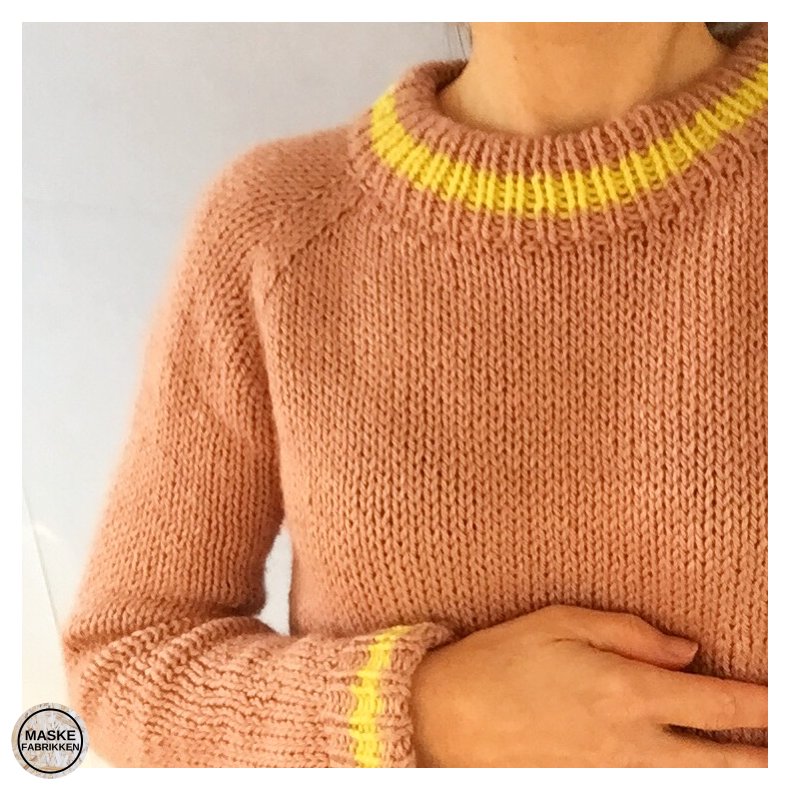 Trine Knitwear - Zoom Sweater, strikkeopskrift (PDF download)