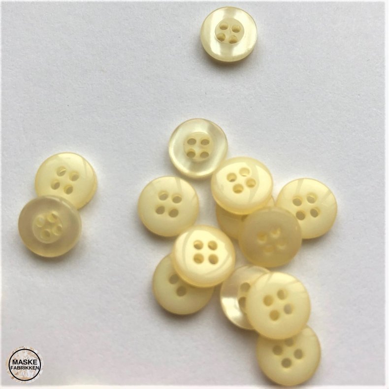 Lys miniknap 4-huls, 9 mm