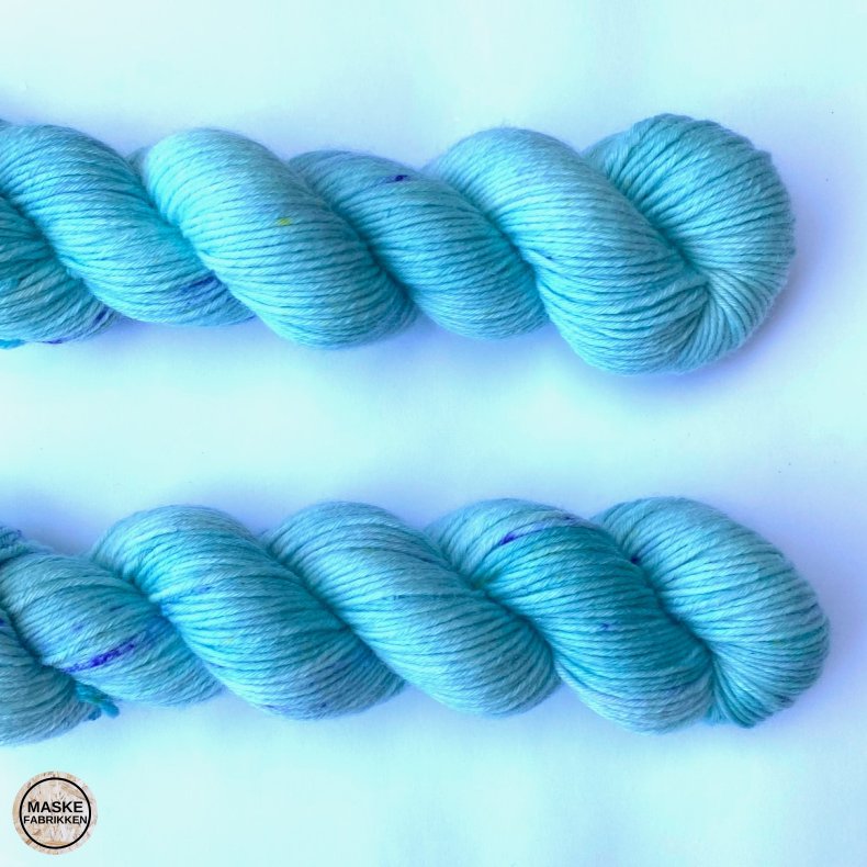 Maskefabrikkens Tykke Hndfarvede Garn - Bl Mynte