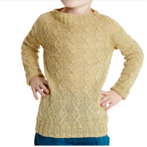 Opskrift - Brnesweater med snoninger og vvestrik