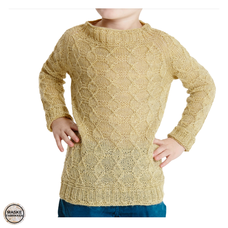 Opskrift - Brnesweater med snoninger og vvestrik