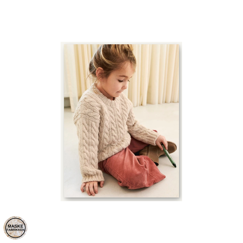 Sandnes Garn - Bonnie Sweater Junior, strikkeopskrift (papir) 