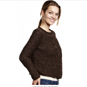 Opskrift - Dobbeltradet raglanjakke