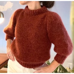 Trine Knitwear - Den Bl Fe Sweater, strikkeopskrift (PDF download)