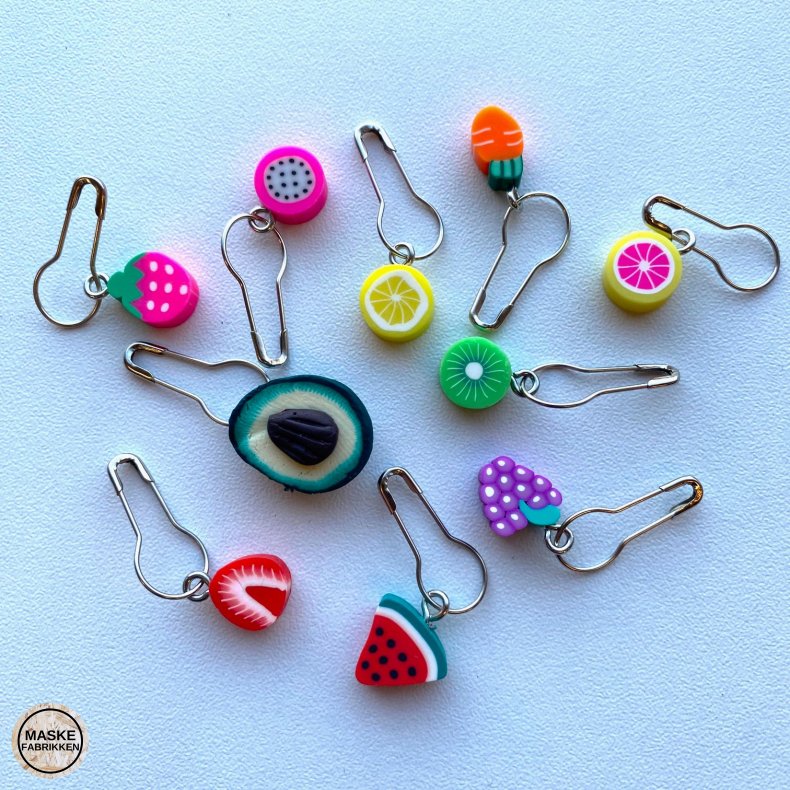 Maskemarkr med frugt/grnt