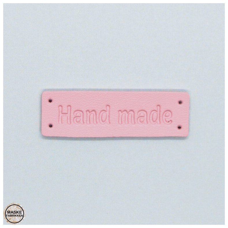 Hand made - label, rosa