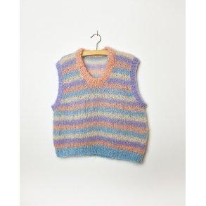 Marshmallow Vest - strikkeopskrift p papir
