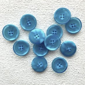 Semitransparent knap - bl, 25 mm