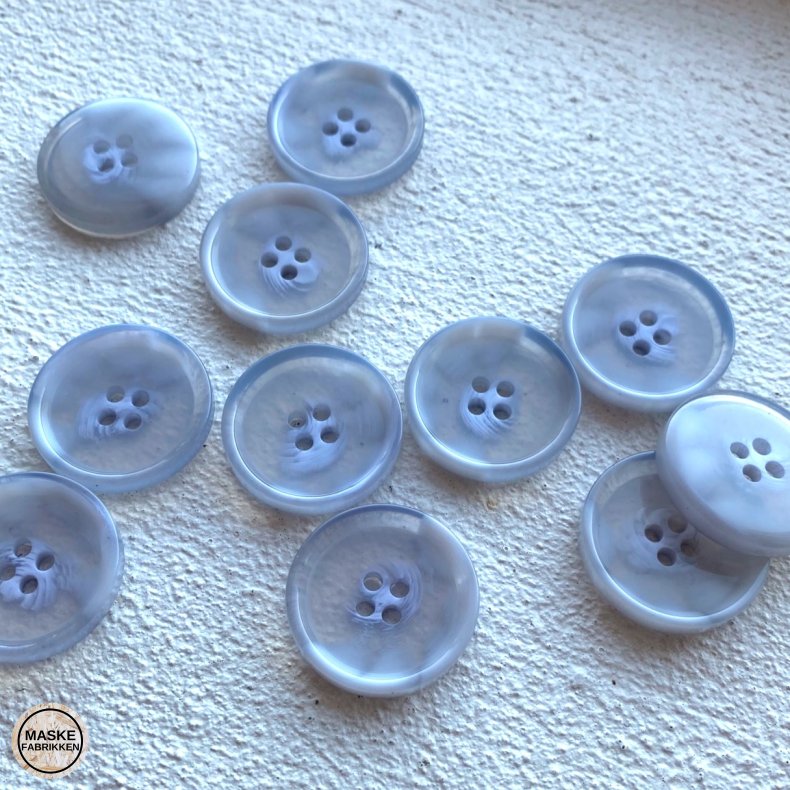 Semitransparent knap - gr, 25 mm