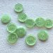 Semitransparent knap - lysegrn, 25 mm