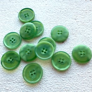 Semitransparent knap - grn, 25 mm