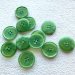 Semitransparent knap - grn, 25 mm