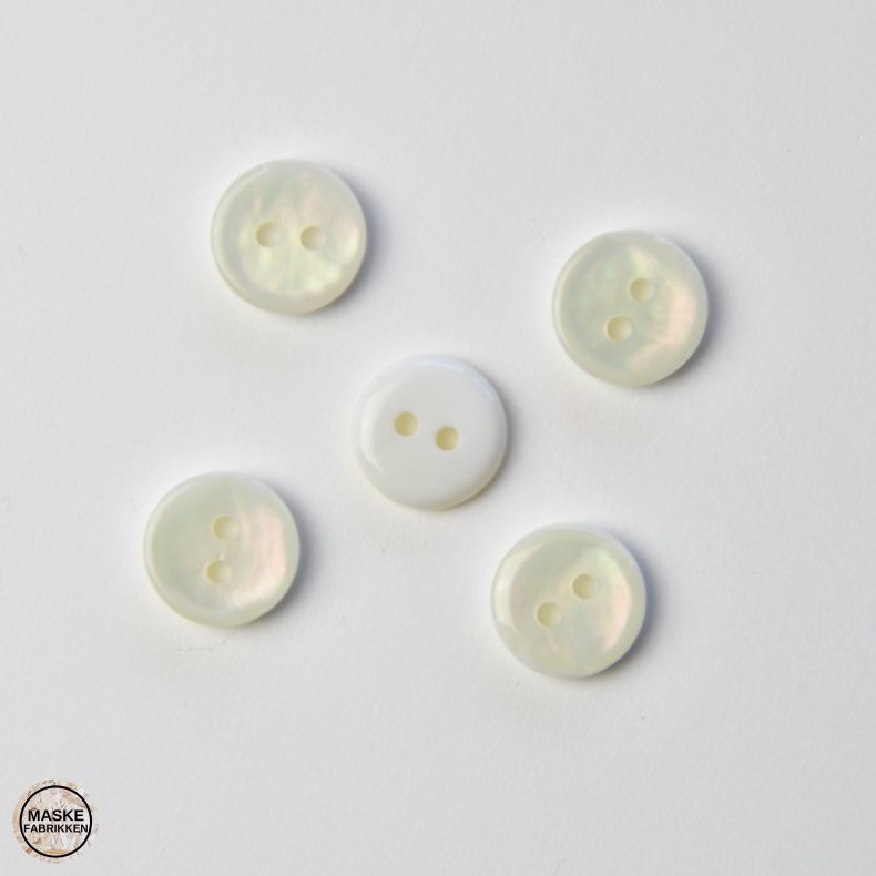 Perlemorslook-knap, 2-huls, 11 mm