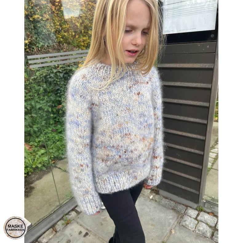 PetiteKnit - Marble Sweater Junior, strikkeopskrift (papir)