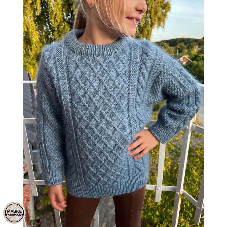 PetiteKnit - Moby Sweater Junior, strikkeopskrift (papir)