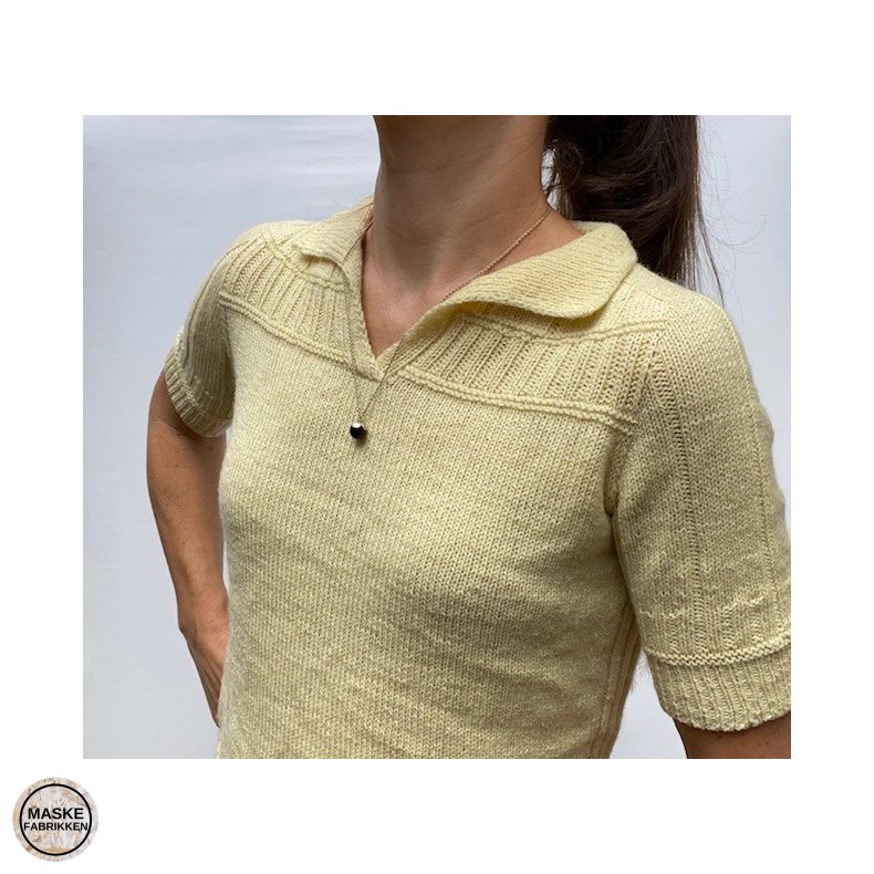 Trine Knitwear - Penny Polo, strikkeopskrift (PDF download)