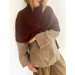 Plain Yoke Poncho, LeKnit