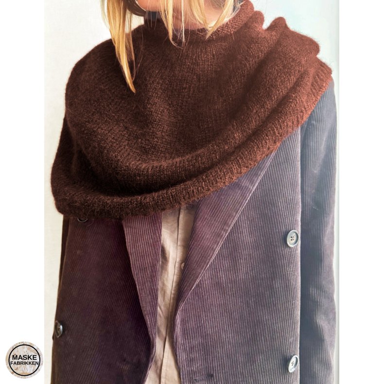 Plain Yoke Poncho, LeKnit