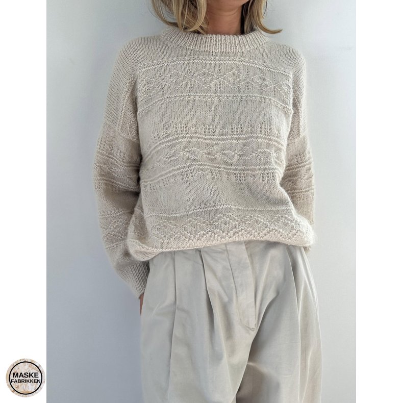 Porcelain Damask Sweater, LeKnit