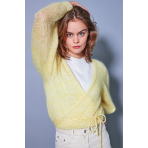 Puff'n'go Wrapper - strikkeopskrift p papir