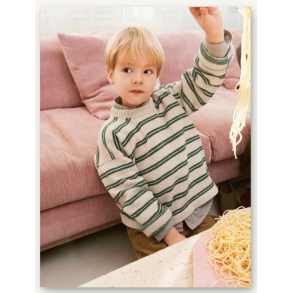 Aron Sweater Junior - Sandnes Garn, strikkeopskrift (papir) 