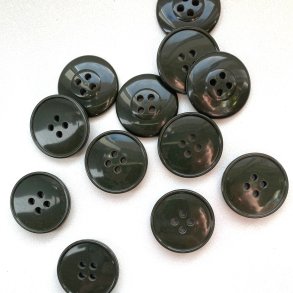 Armygrn knap, 23 mm
