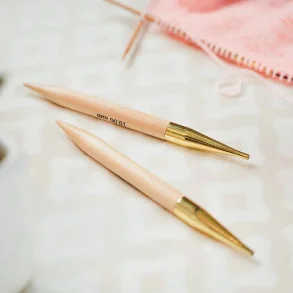 KnitPro Basix Birk udskiftelige pindespidser, 10 cm