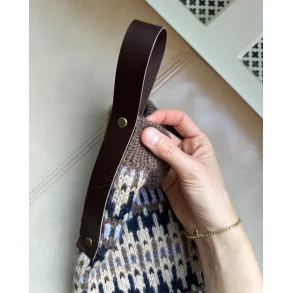 Lderstrop til Julesok - PetiteKnit, Mrkebrun