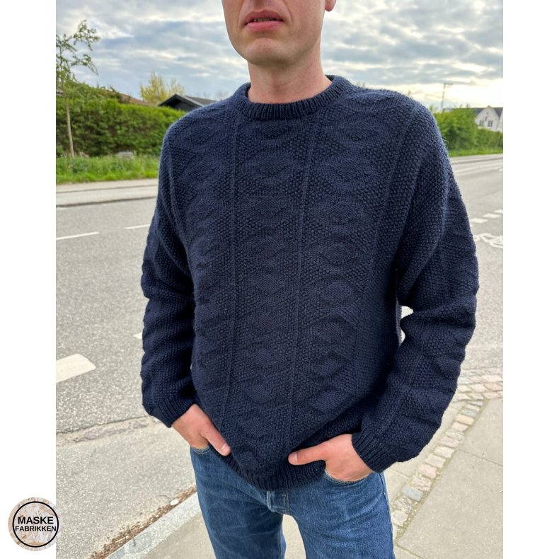 PetiteKnit - Esther Sweater Man, strikkeopskrift (papir)