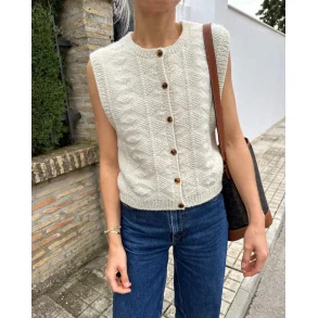 PetiteKnit - Esther Vest, strikkeopskrift (papir)