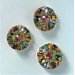 Farvet blingknap, 20 mm
