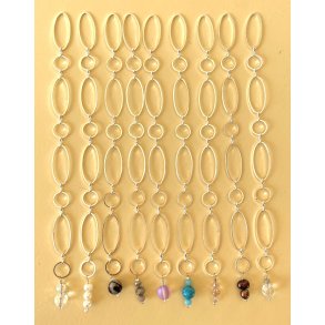 Strikkefisk - 8 ringe, slv-look